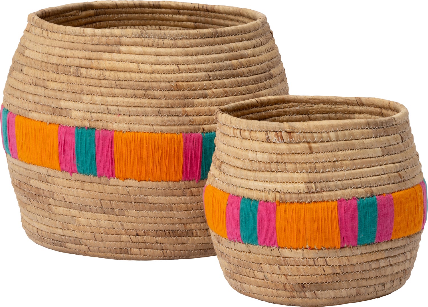 Intratuin plantenmand Moya naturel / oranje D 30 H 26 cm