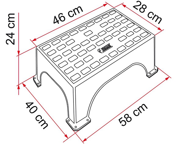 Kunststoff-Einstiegstufe Step Magnum
