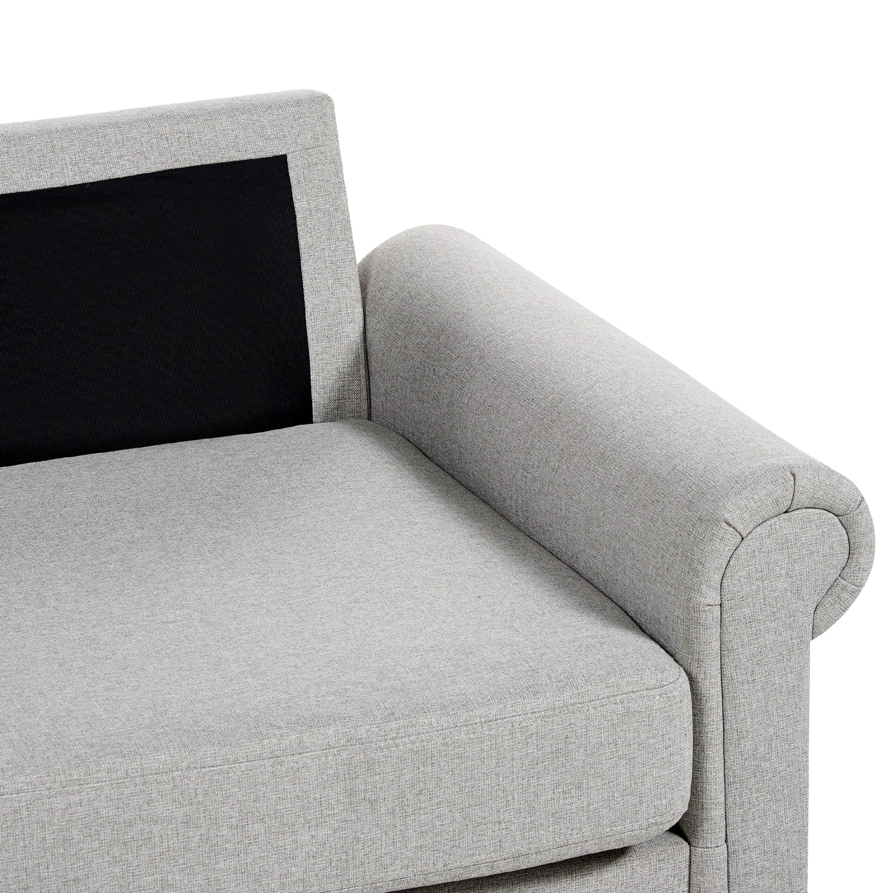 Beliani - GINNERUP - Tweezitsbank - Lichtgrijs - Polyester