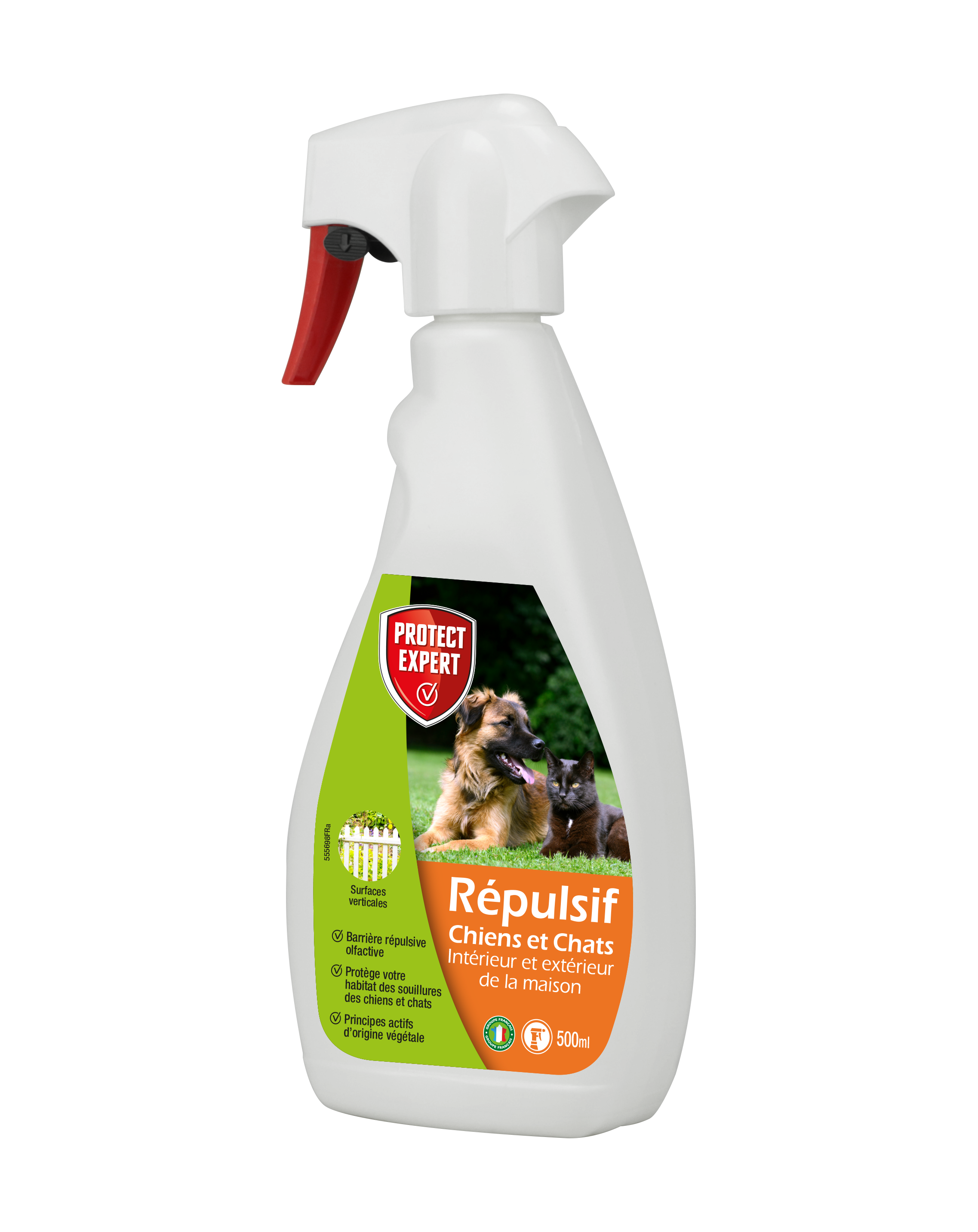 Repul500 | répulsif chats et chiens liquide | 500ml | prêt-à-l'emploi