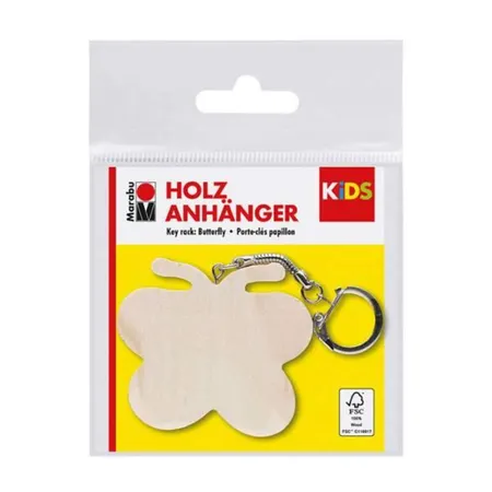 Marabu KiDS Anhänger aus Holz, Schmetterling