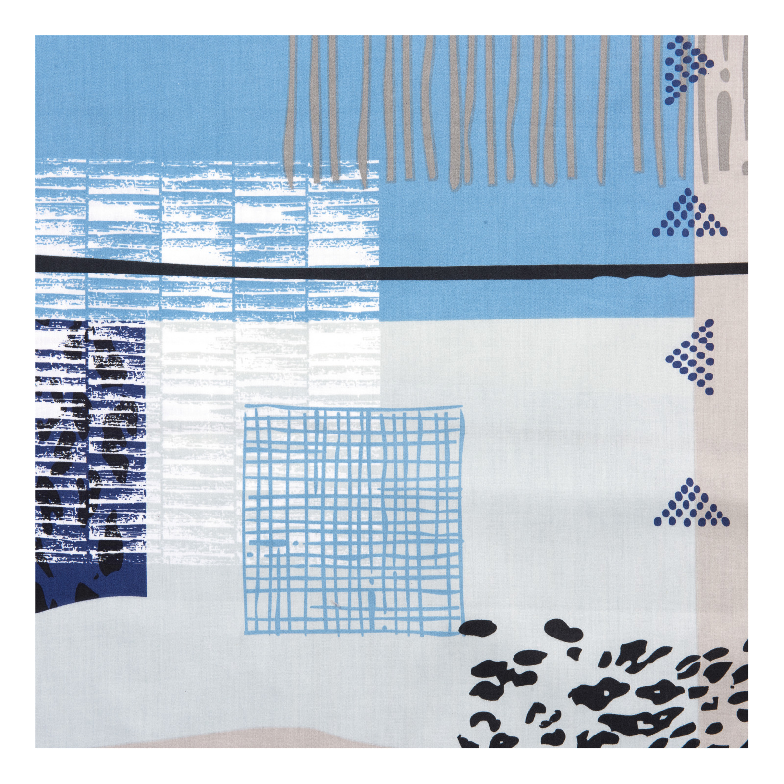 Bettwäsche mit blauem Muster 50x70 Kissenbezug