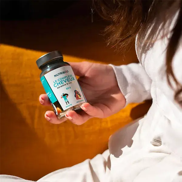 Nutri&Co Complexo de Queratina e Biotina para Cabelo, Unhas e Cabelo - 60 cápsulas