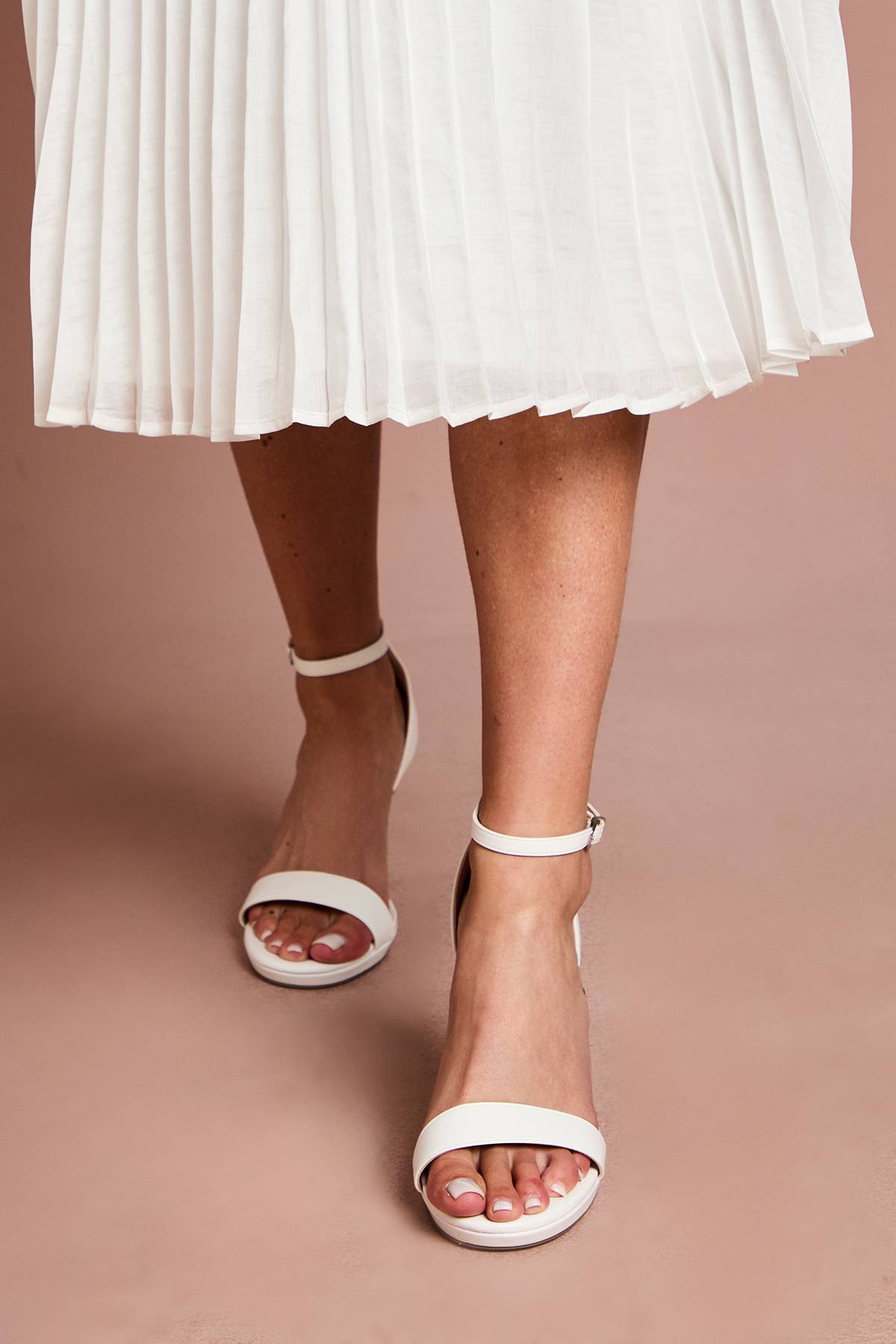 Coast Sandales De Mariée Talia À Talons Hauts Et Plateforme En Synthétiquecuir