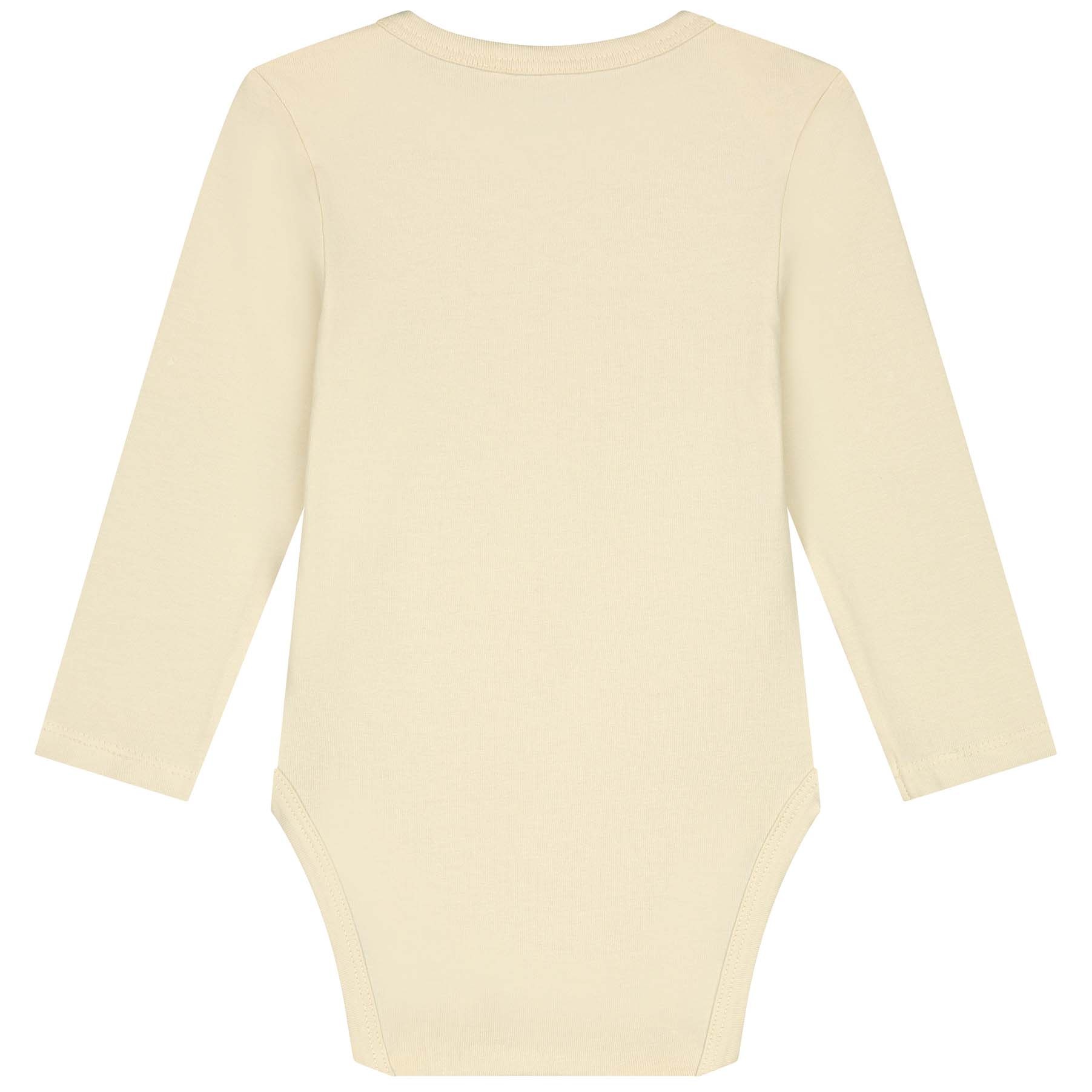 Prénatal basis romper lange mouwen effen beige