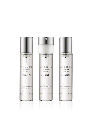 Chanel Allure Homme Sport edt purse spray refill 3x20ml