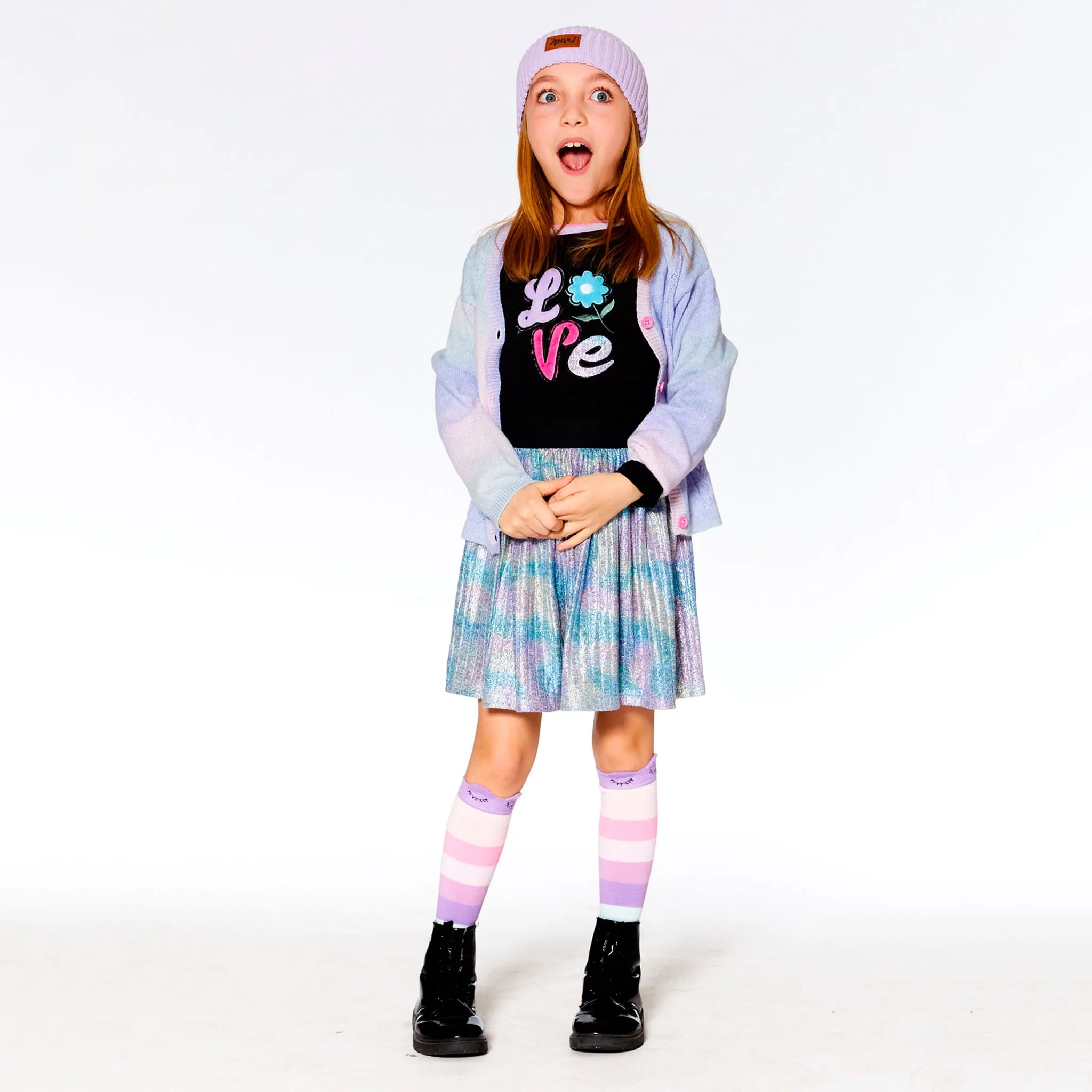 Deux par Deux T-Shirt Manches Longues Love Coeur 4-6ans