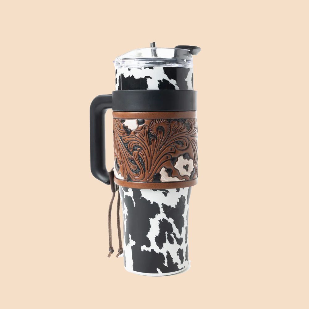 Myra Bag Wide Wyoming Tumbler Black - White