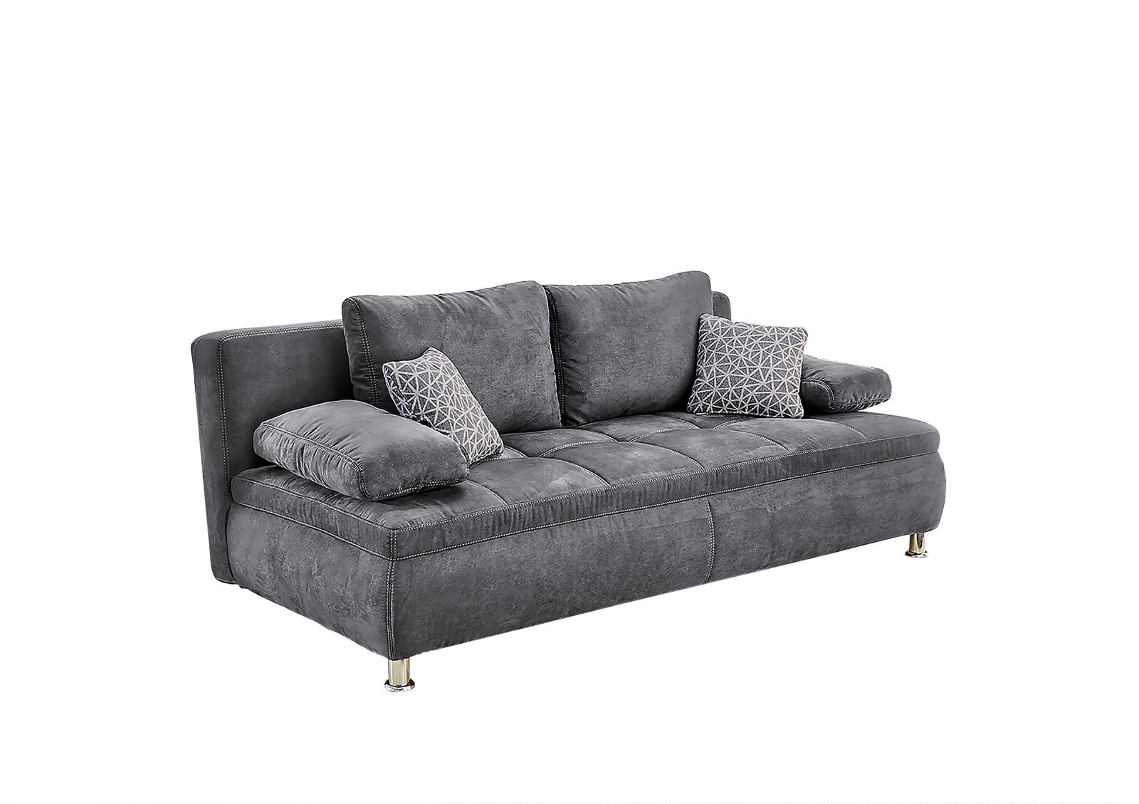 Schlafsofa Antonio Microfaser Grau ca. 145 x 200 cm