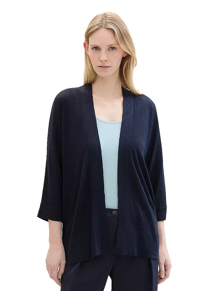 TOM TAILOR Strickjacke blau