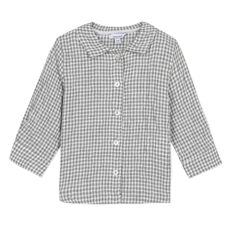 Chemise en coton grise à carreaux bébé garçon Absorba Aucune nuance
