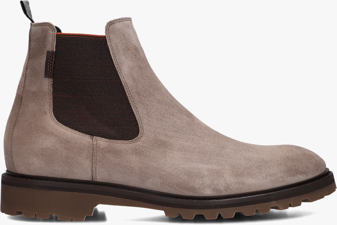 taupe floris van bommel chelsea boots sfm-60018 sturdi