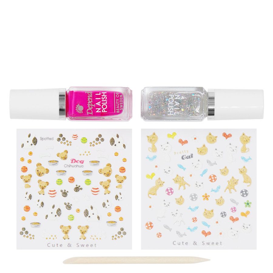 Depend Santa Paws Nail Art Kit