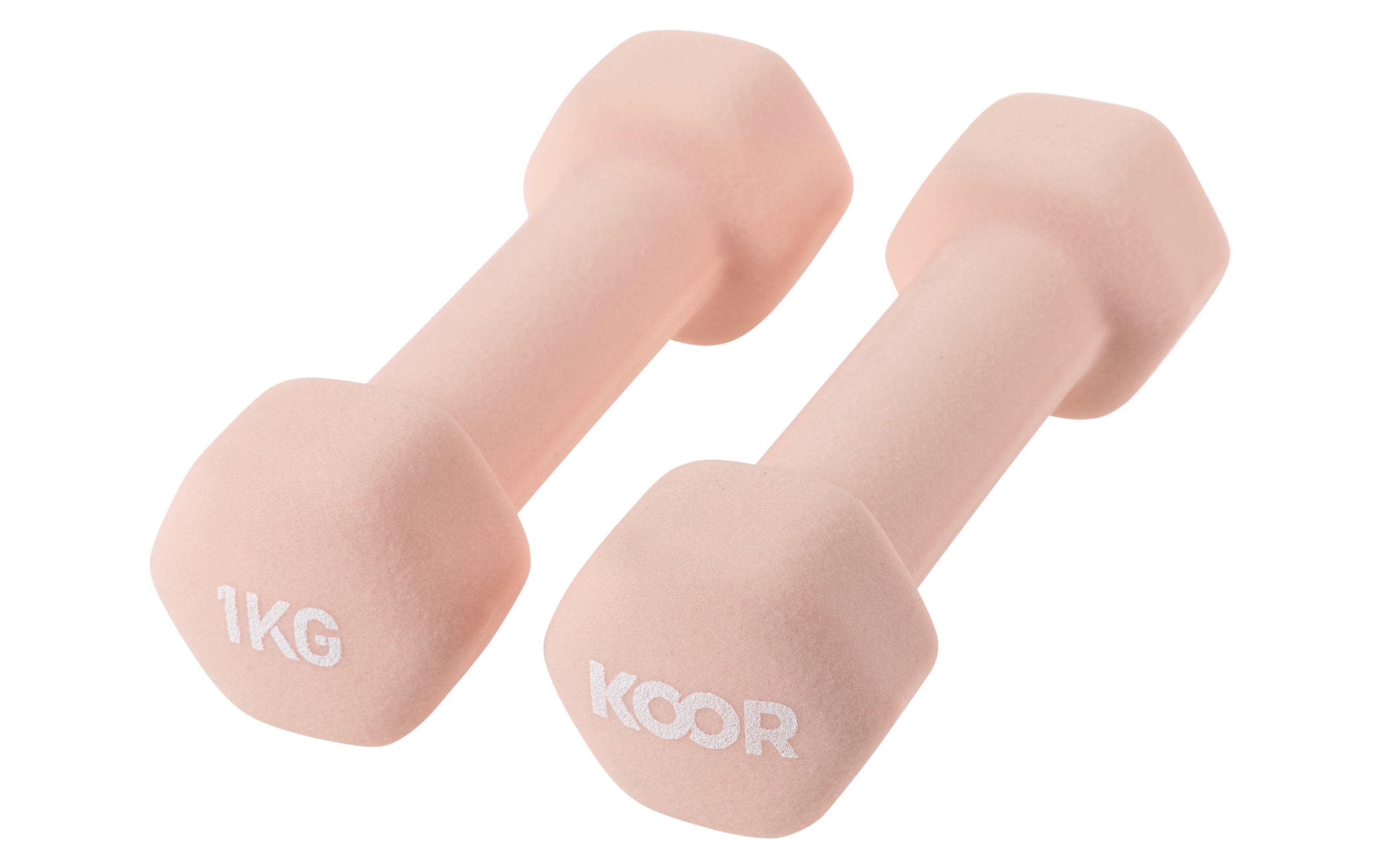 Kurzhantel-Set 1 kg, CaramelIdeal für das Training zu Hause