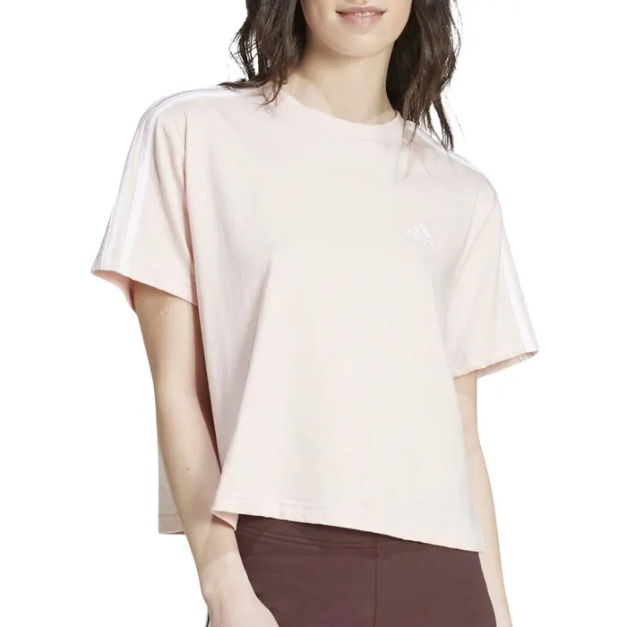 Adidas Essentials 3-Stripes Cropped Shirt Dames