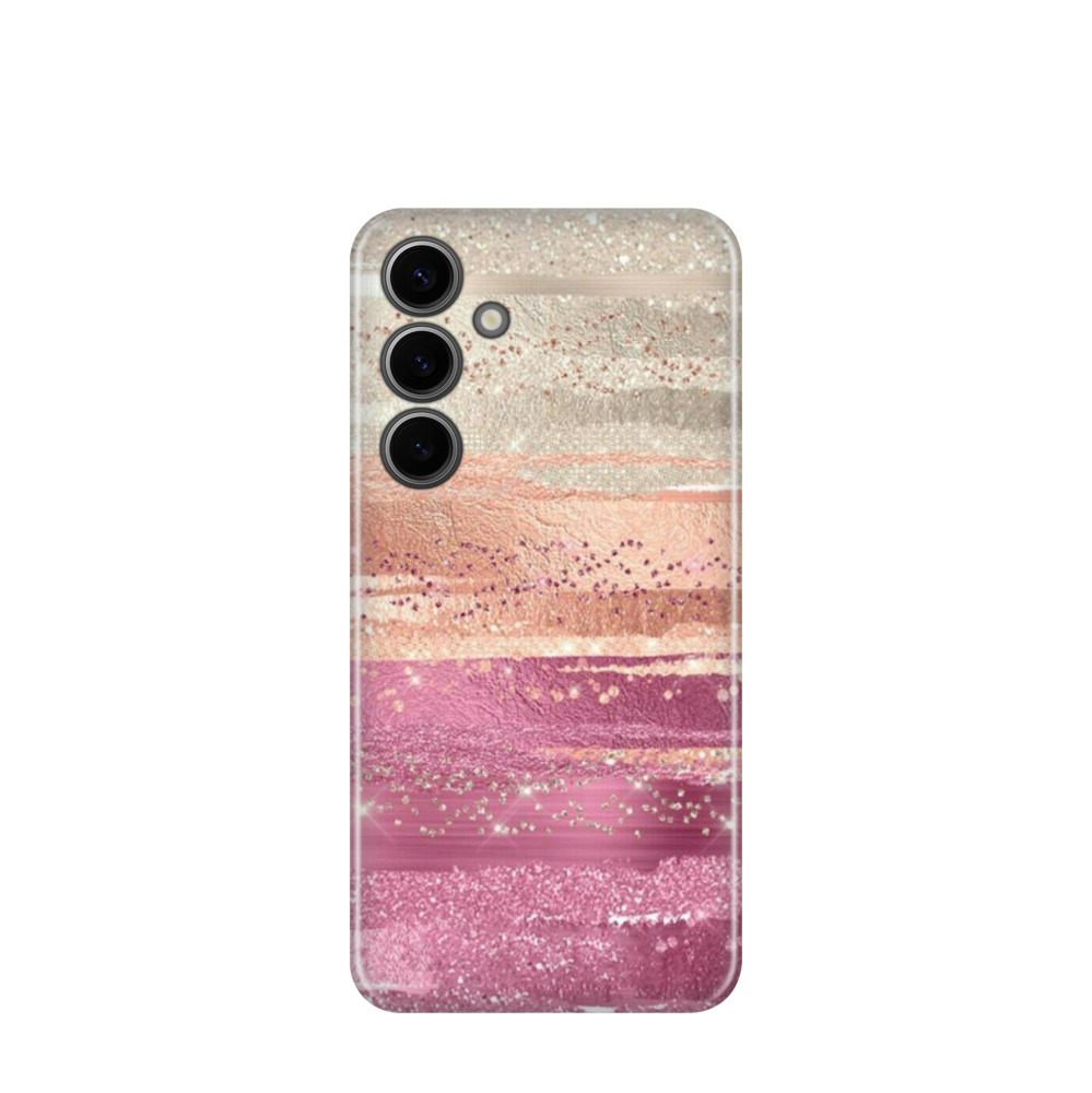 Samsung Galaxy S24 Plus Kunststoff Hülle Schimmer der Eleganz - Pink