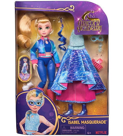 Unicorn Academy Puppe - 24 cm - Isabel Maskerade