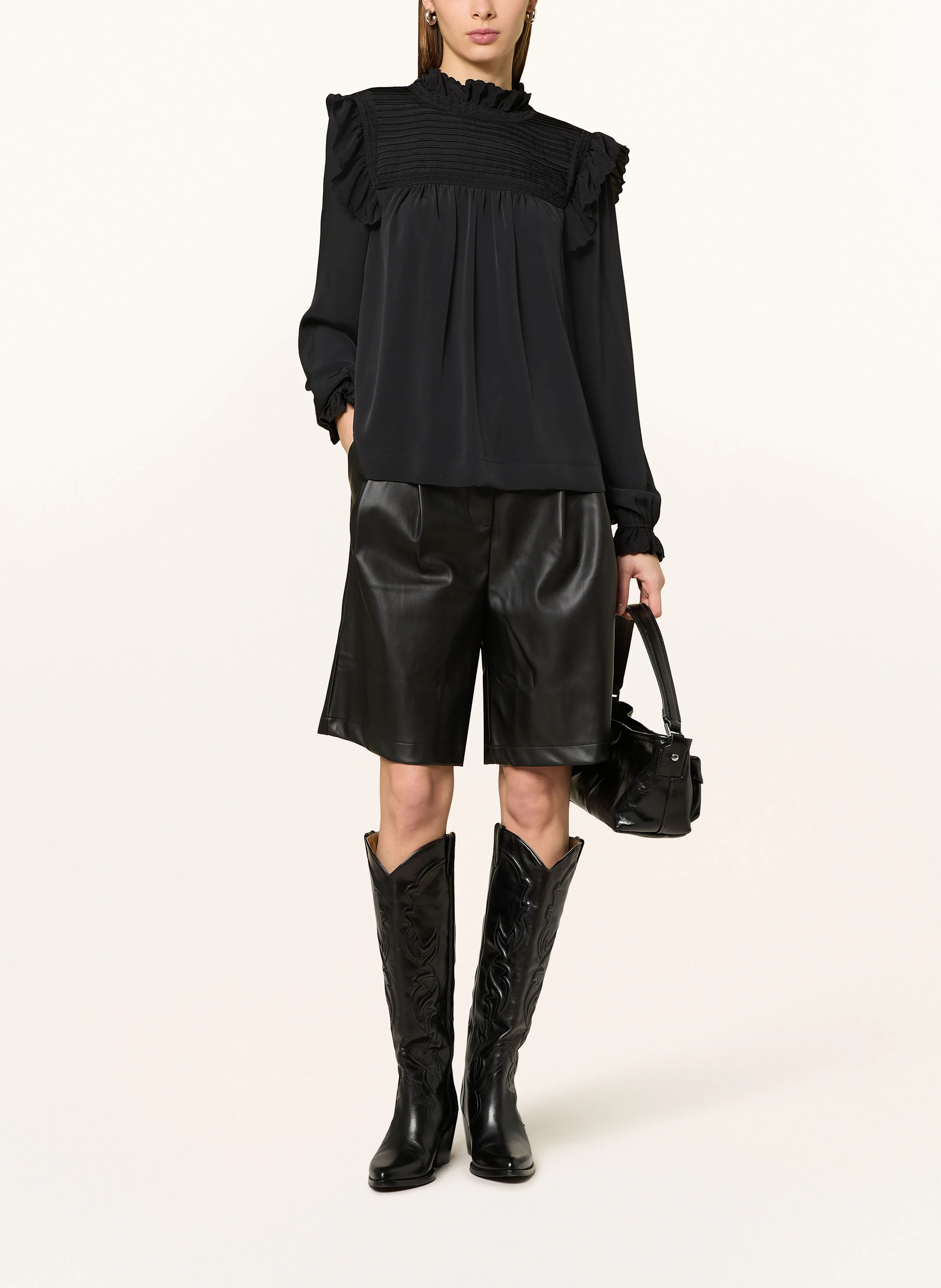 NEO NOIR Blusenshirt PERCY aus Satin