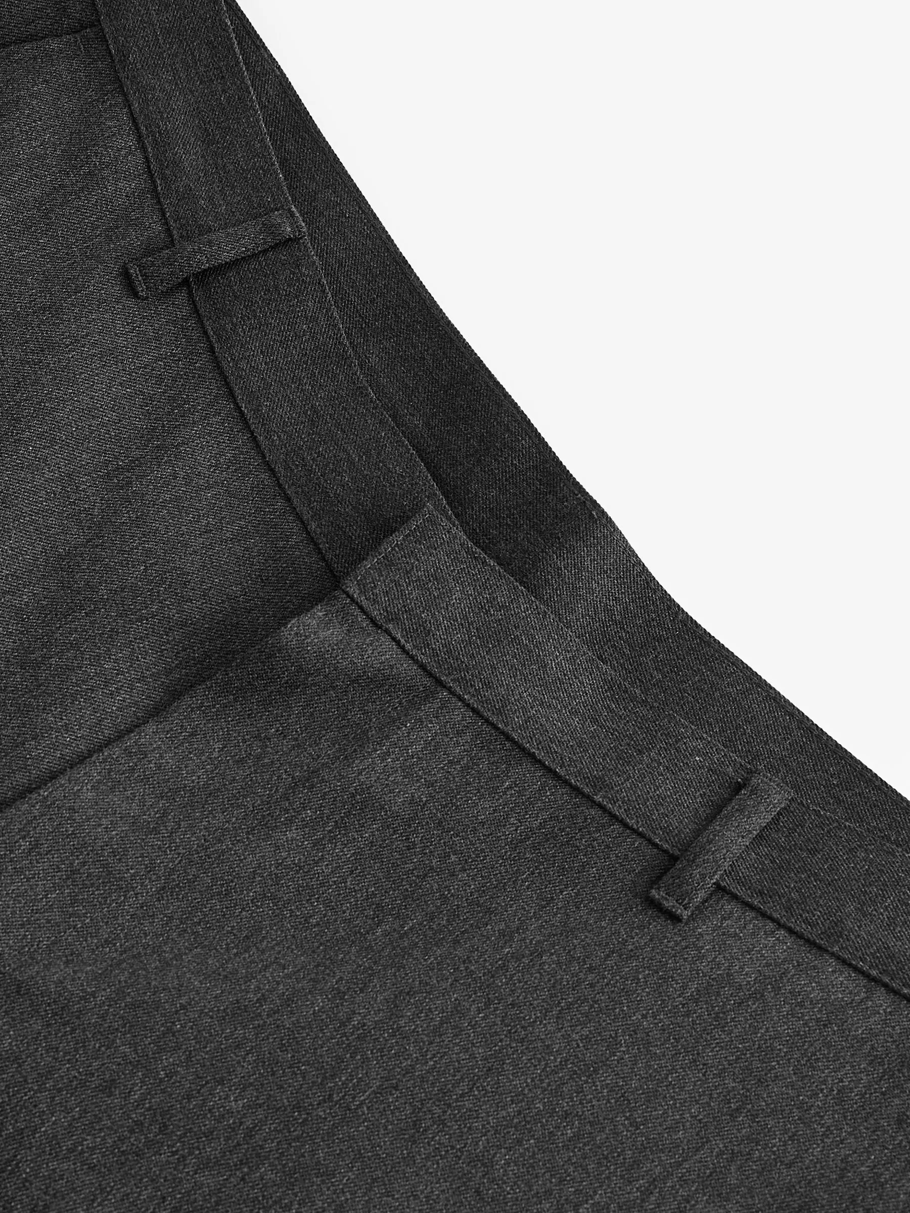 Grijs - Slim Fit - Modieuze broek zonder plooien
