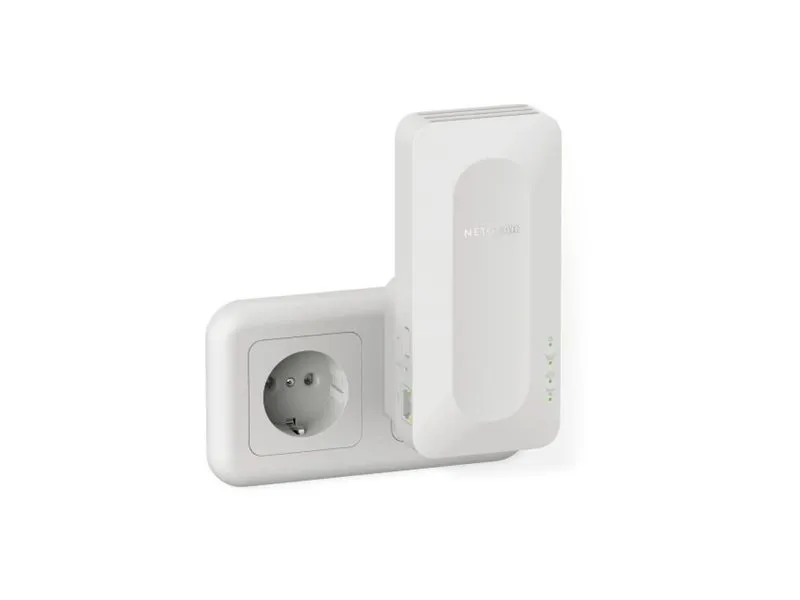 NETGEAR EAX17 - Wi-Fi-system - (forlænger) - op til 1500 sq.ft - mesh 1GbE - Wi-Fi 6 - Dual Band - kan sluttes til vægstik - for NETGEAR AX3000