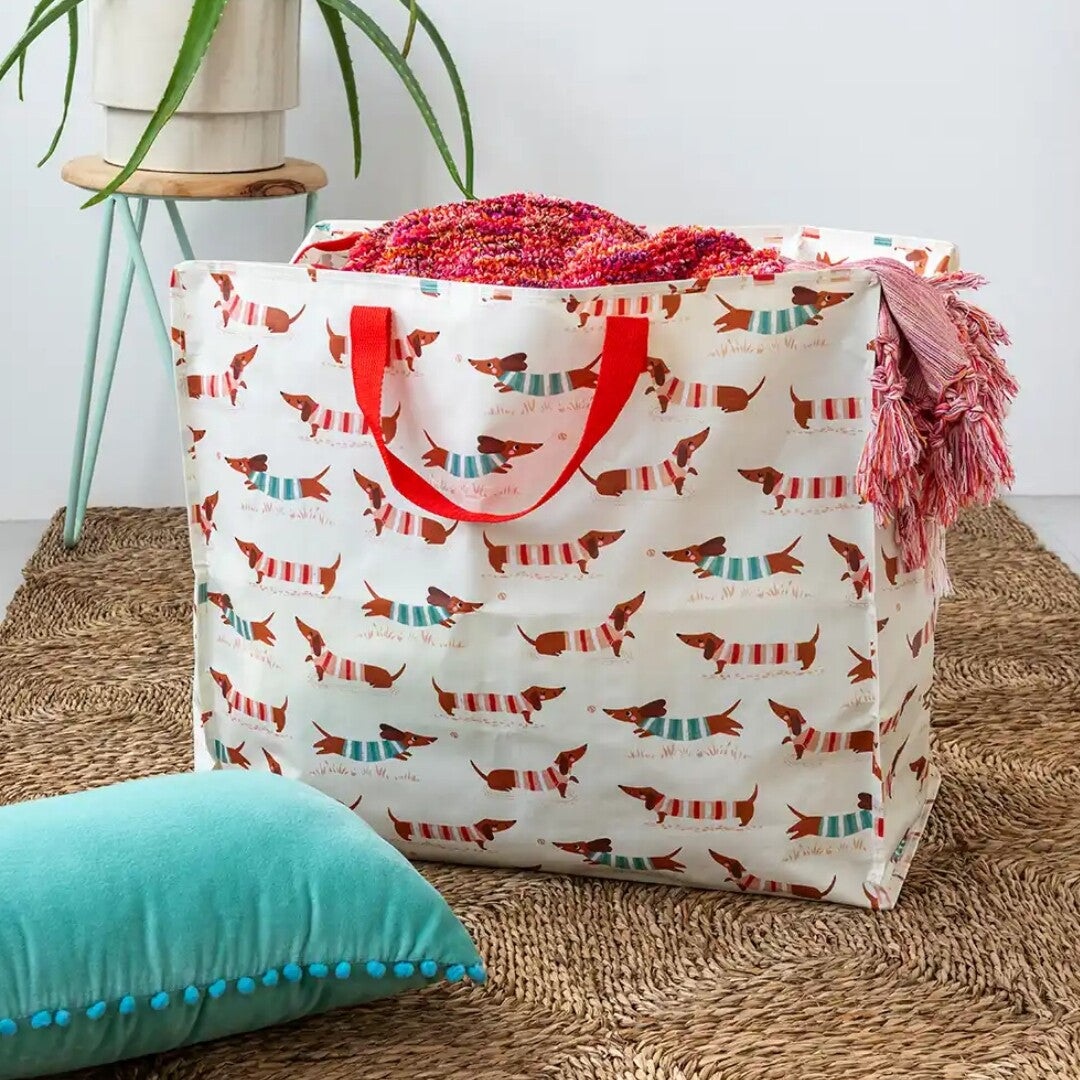 Rex london jumbo opbergtas sausage dog