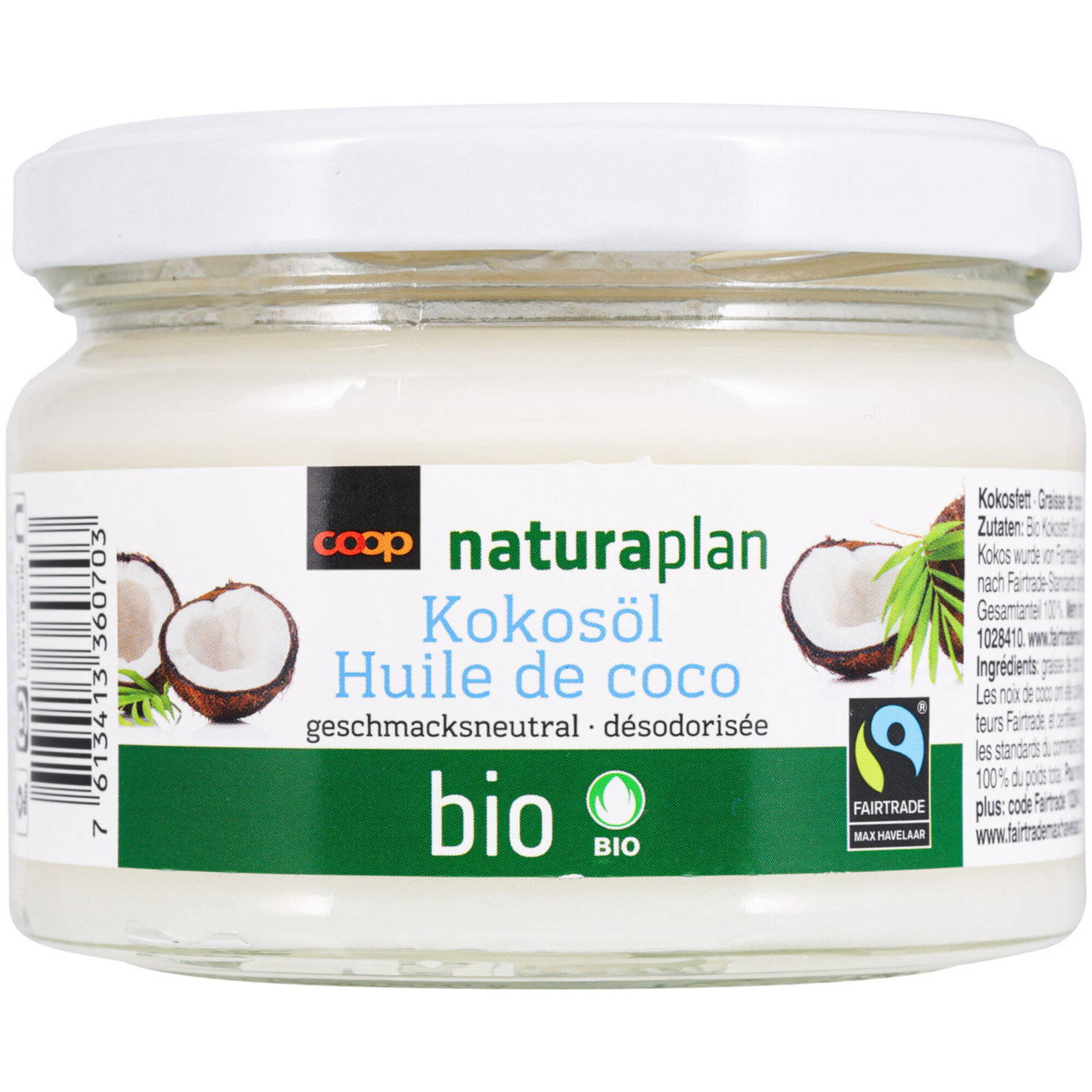 Naturaplan Bio Fairtrade Kokosfett geschmacksneutral -