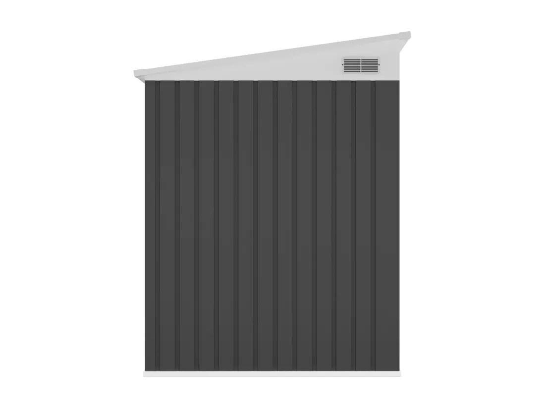Abri de jardin métal adossé en acier galvanisé anthracite 3,15 m² - DAXTON