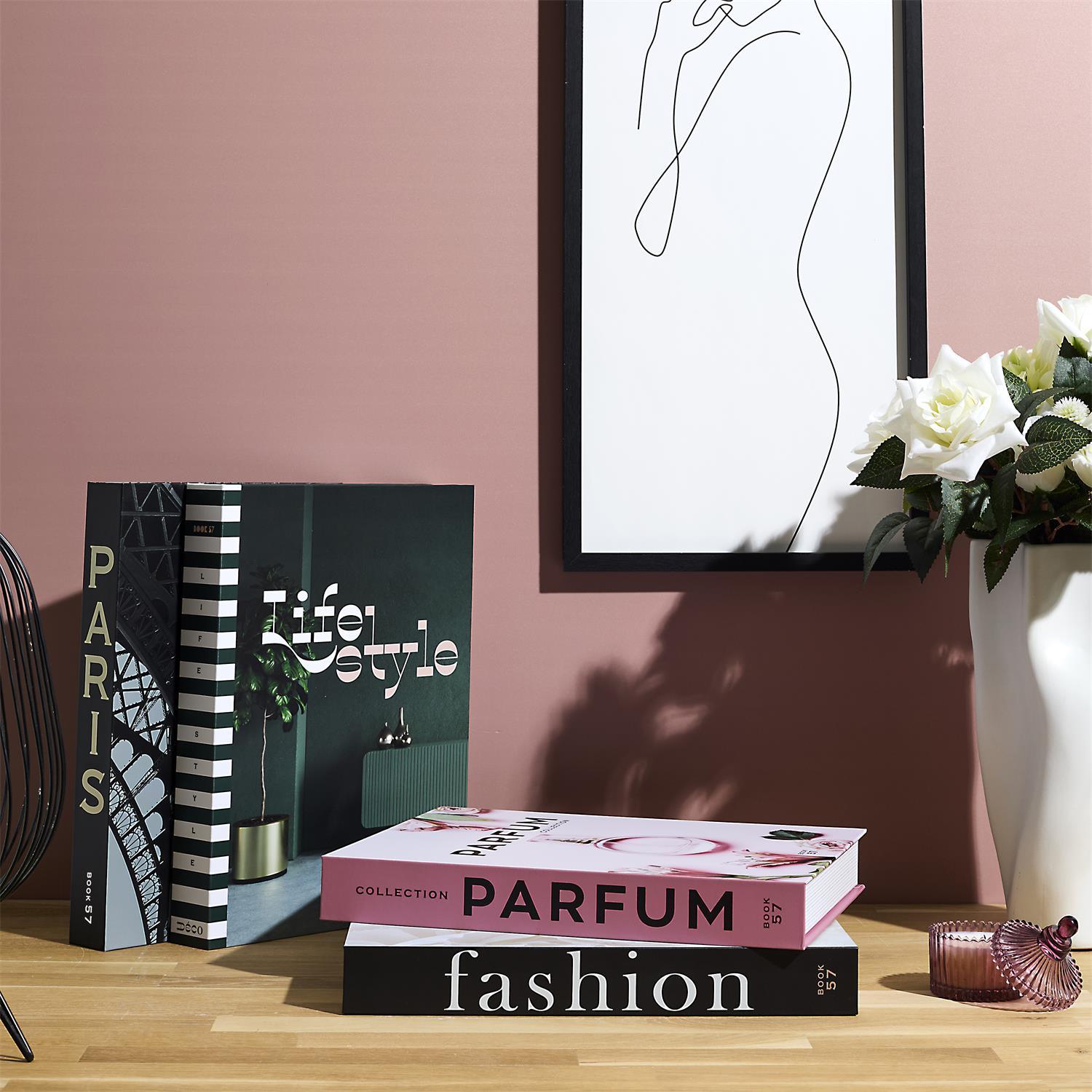 LIVRE RANGEMENT DECO PARIS LIFESTYLE 33X25CM