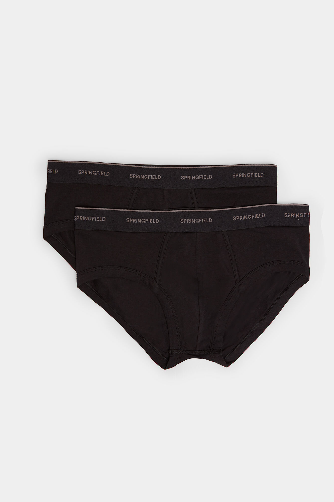 Pacote com 2 cuecas básicas de algodão - pretas