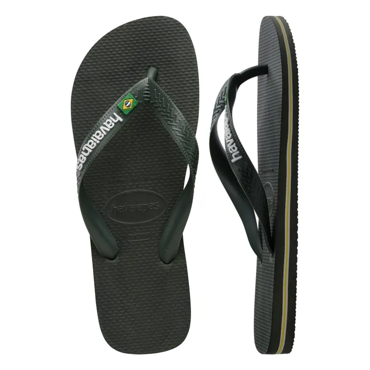 Havaianas Tongs Brasil Logo | Vert olive