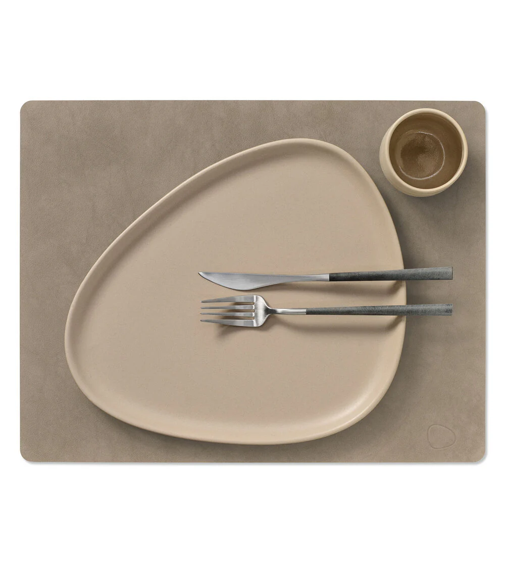 LIND DNA  Square L, dækkeserviet -  Nupo Nomad Grey