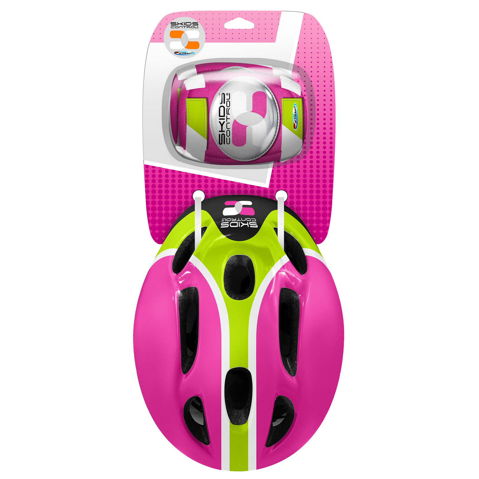 Capacete infantil, joelheiras e cotoveleiras, controle de derrapagem, tamanho 53-56 cm