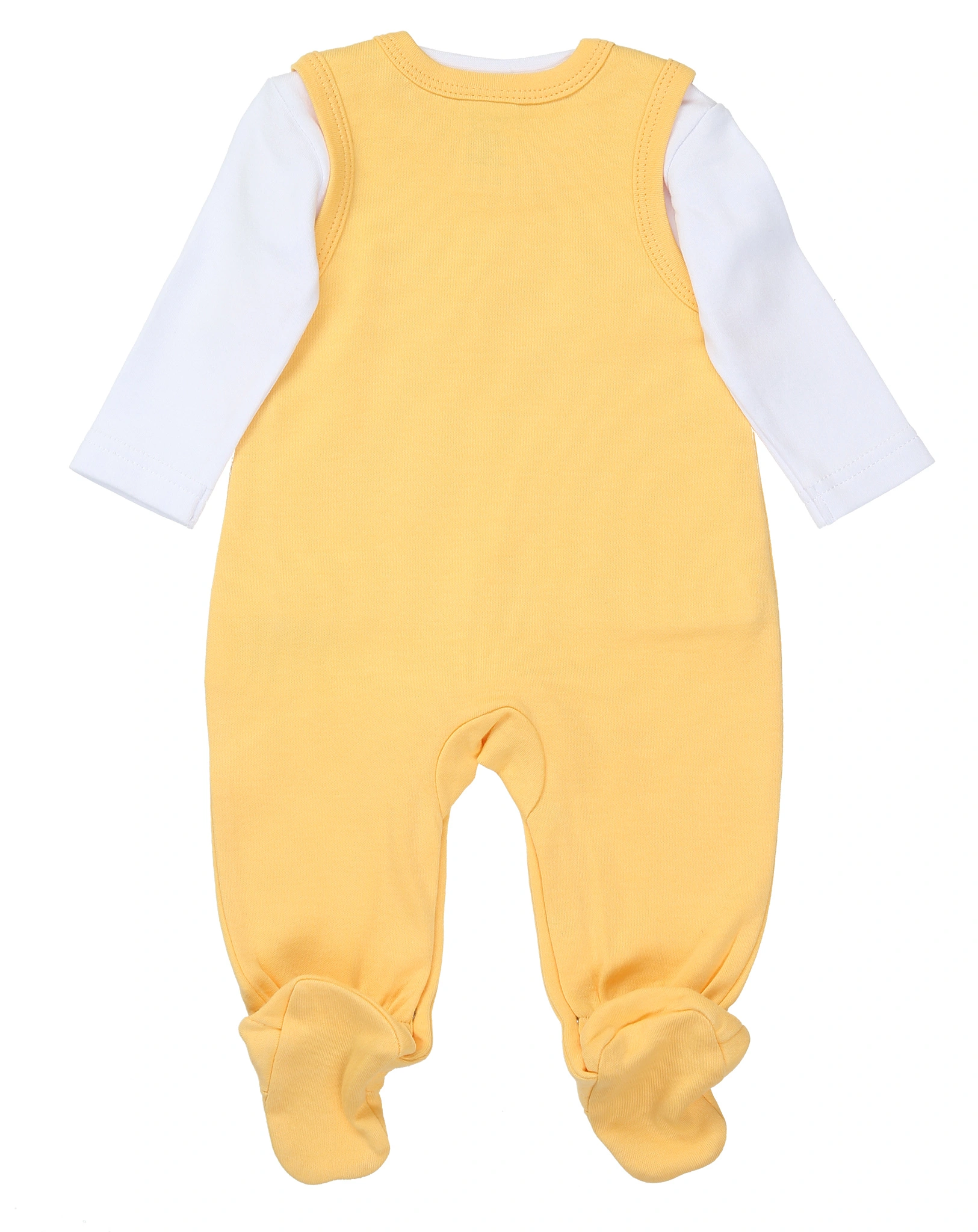 Strampler ABC BÄR mit Langarmshirt 2er-Pack in bunt