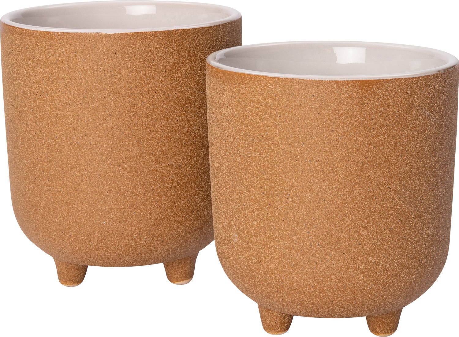 Intratuin bloempot op poten Adrienne oranje D 18 H 18,5 cm