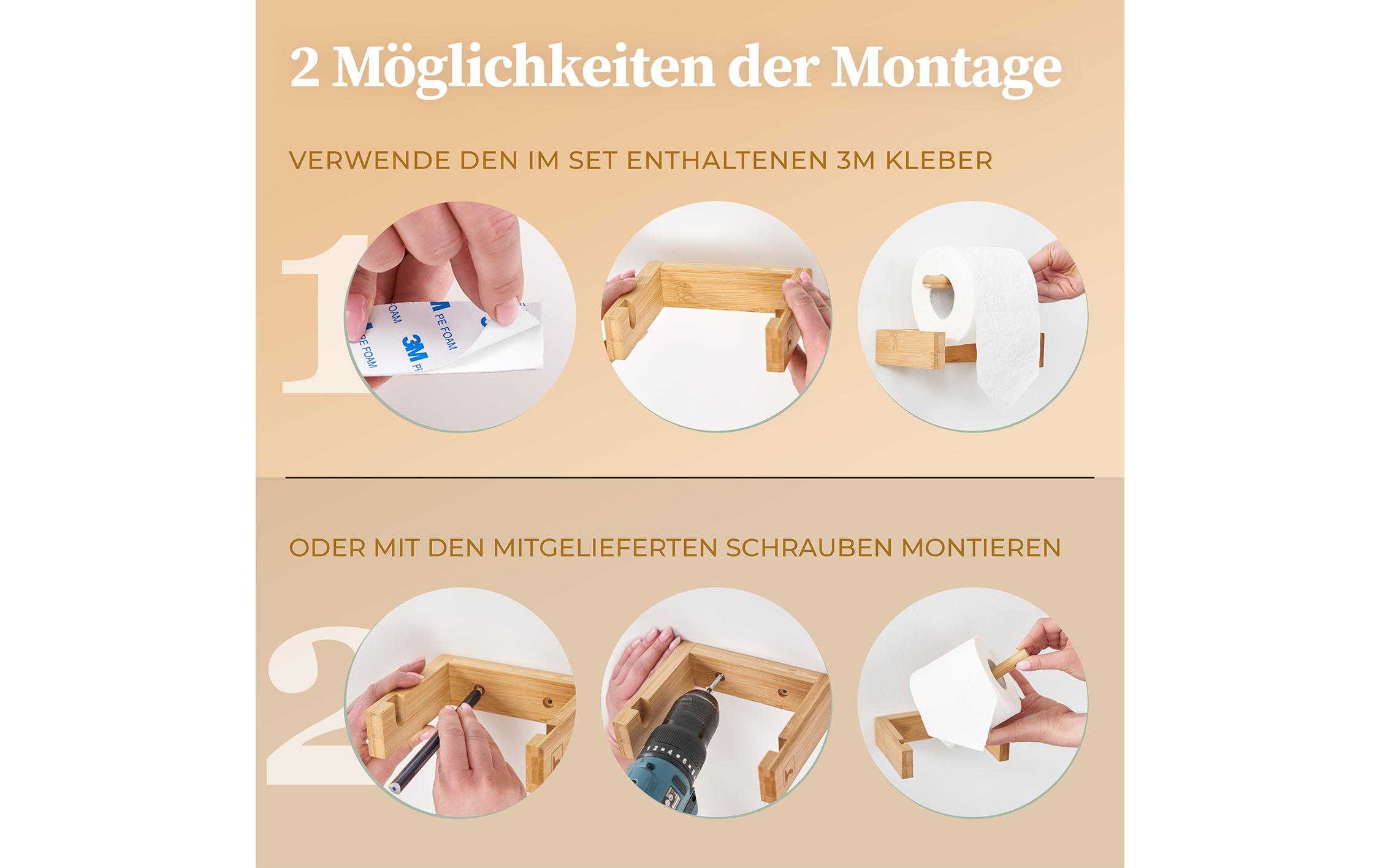 Toilettenpapierhalter Maria NatureWC Papierhalter für die Wand