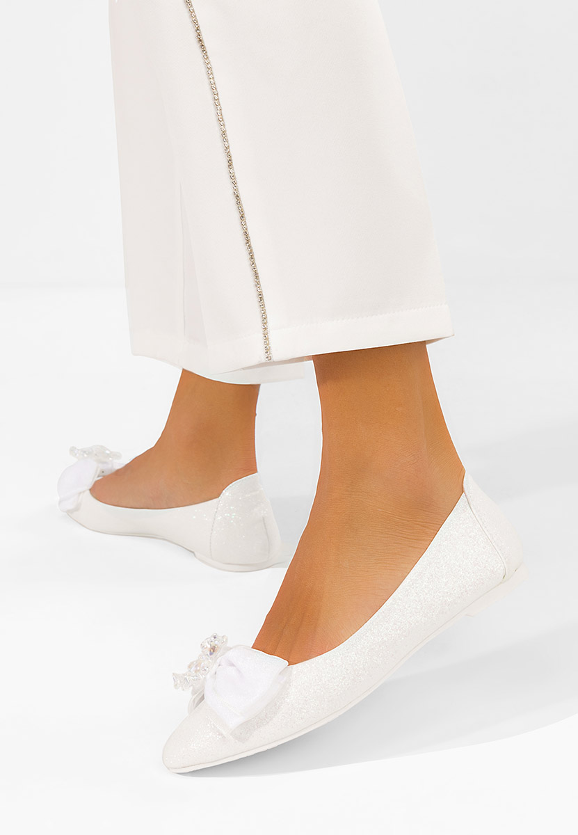 Ballerines élégantes blancs Adelyma