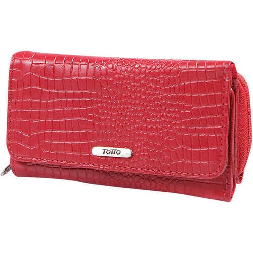 Totto - Cartera cuero Angara Rojo