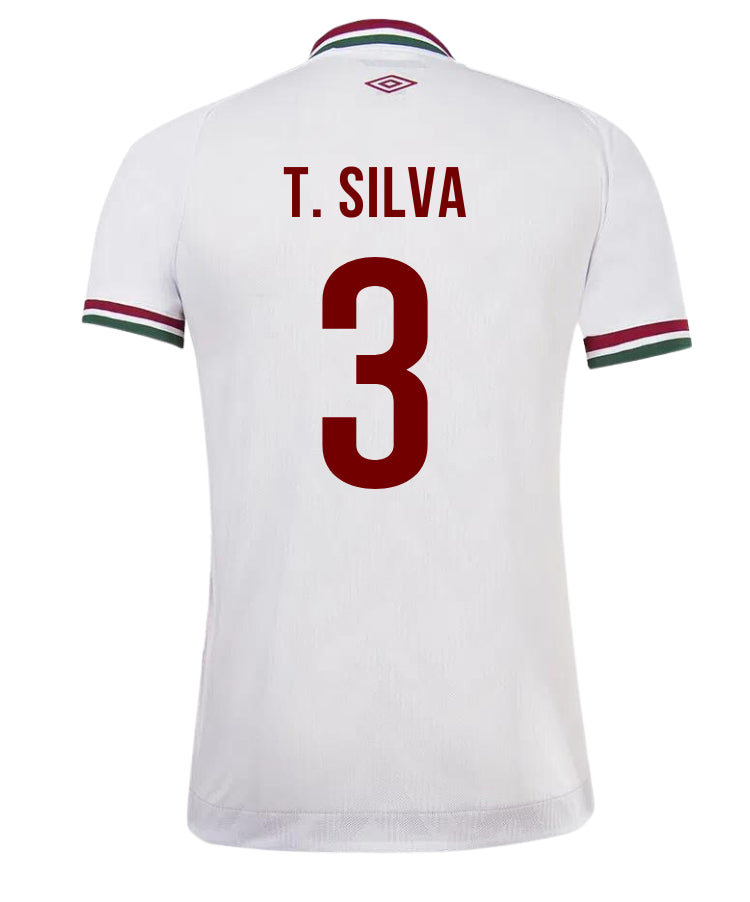Fluminense Uitshirt 2022   Bedrukking Thiago Silva - Voetbalshirt Braz