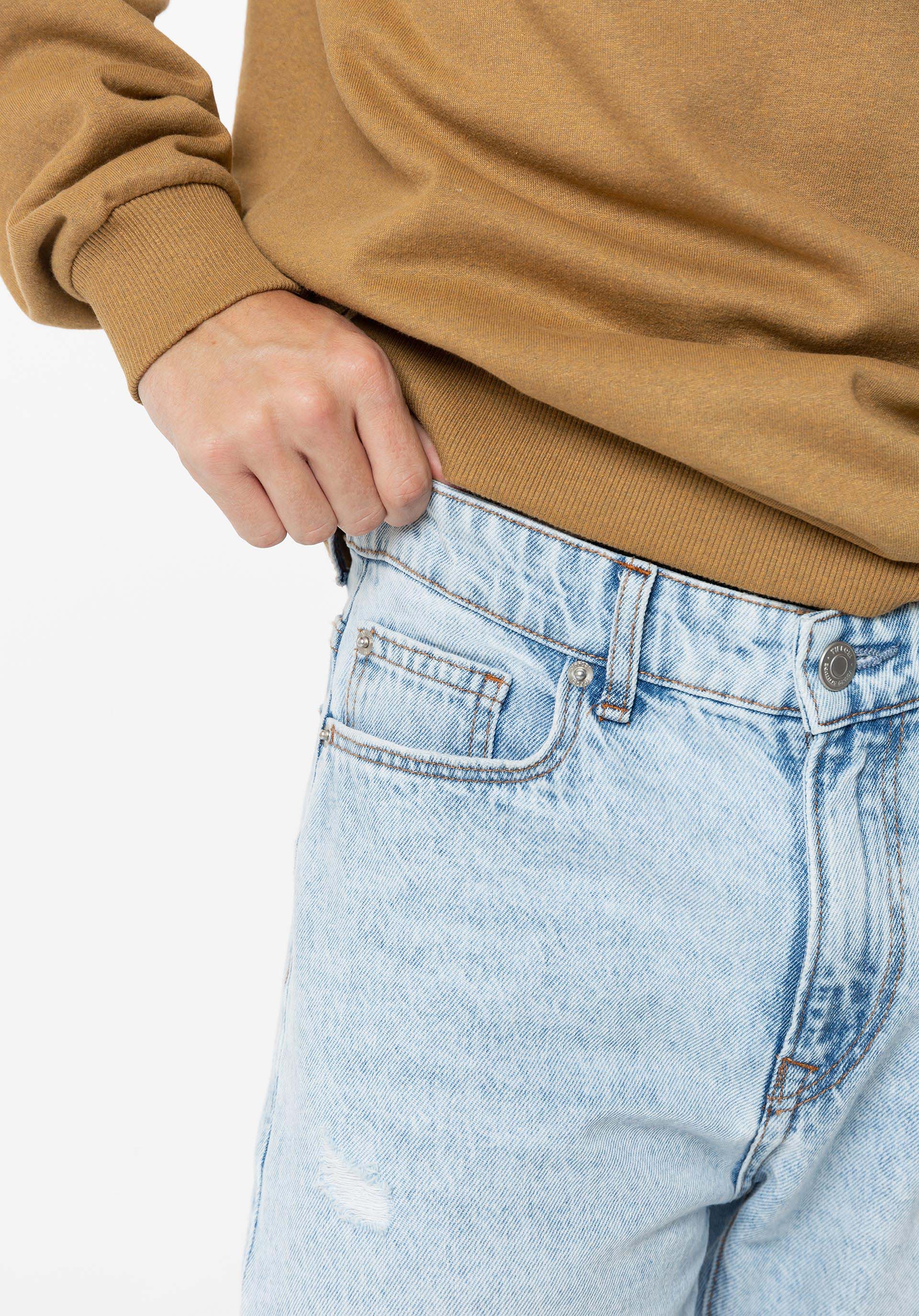 Jeans Relaxed Fit com Rasgões