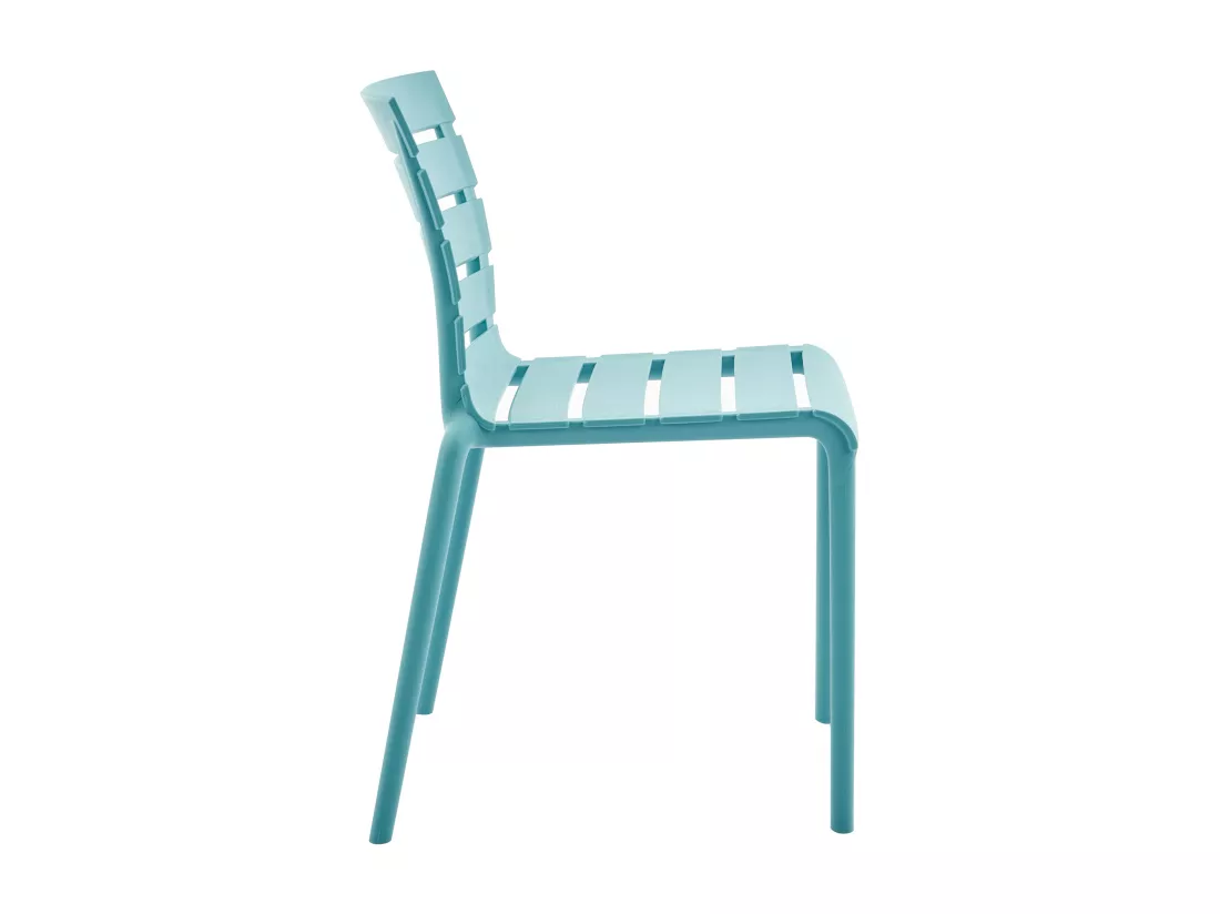 Lot de 2 chaises de jardin empilables en polypropylène - Bleu ciel - PANDJI de MYLIA