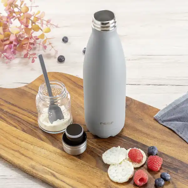 90801 Colour Edelstahl-Isolierflasche, grau
