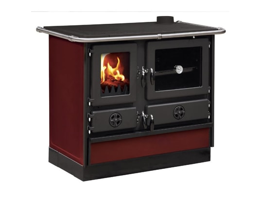 INTERSTOVES - Poêle à bois Cuisinière à bois magnum en fonte | sortie côté droit - bord...