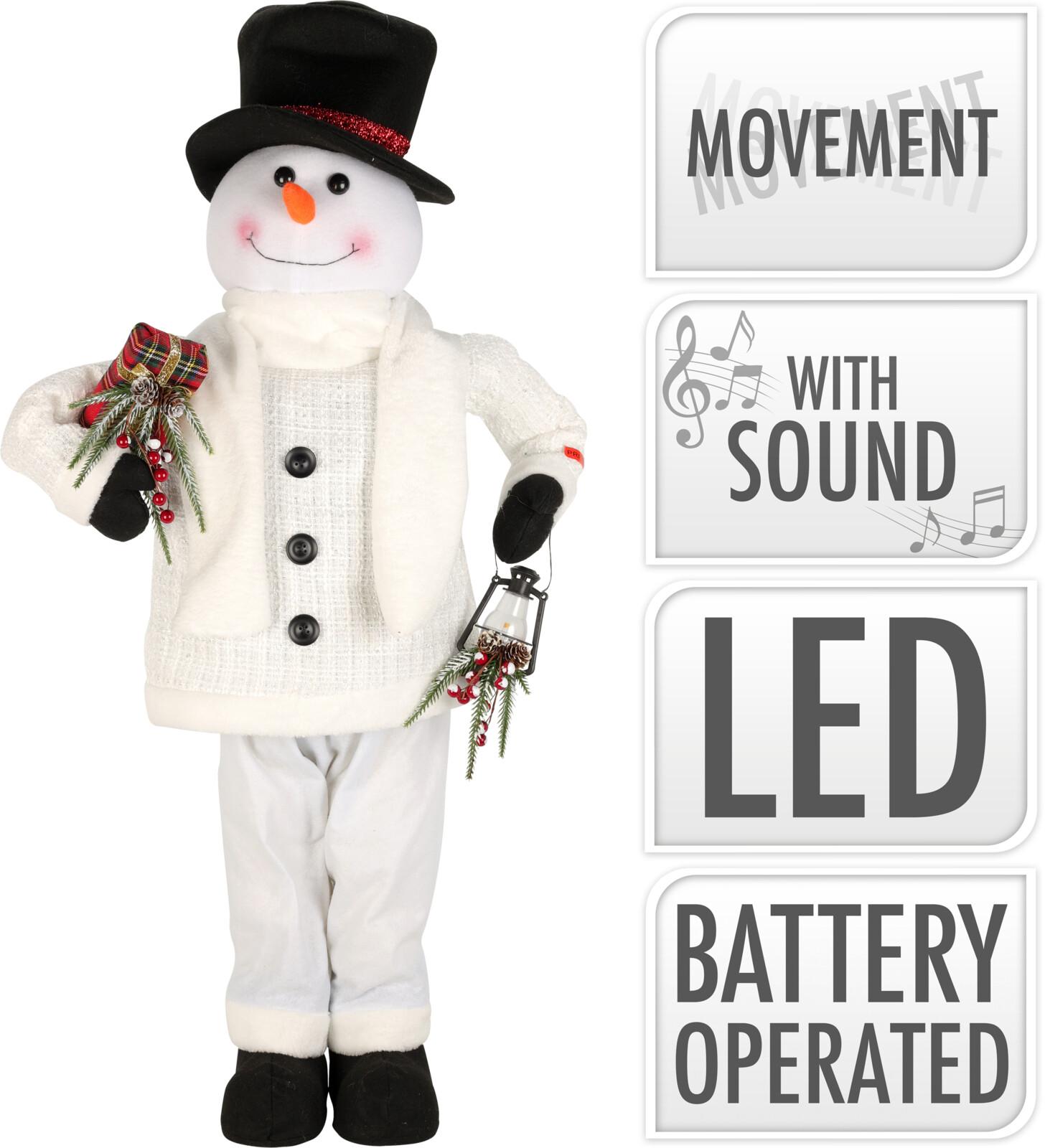 BONHOMME NEIGE DANSANT ET MUSICAL