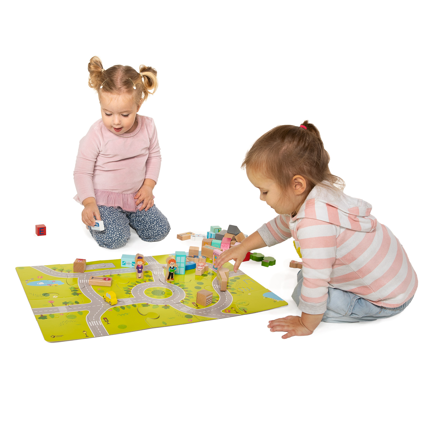Classic World Houten Blokken Stad, 120dlg.