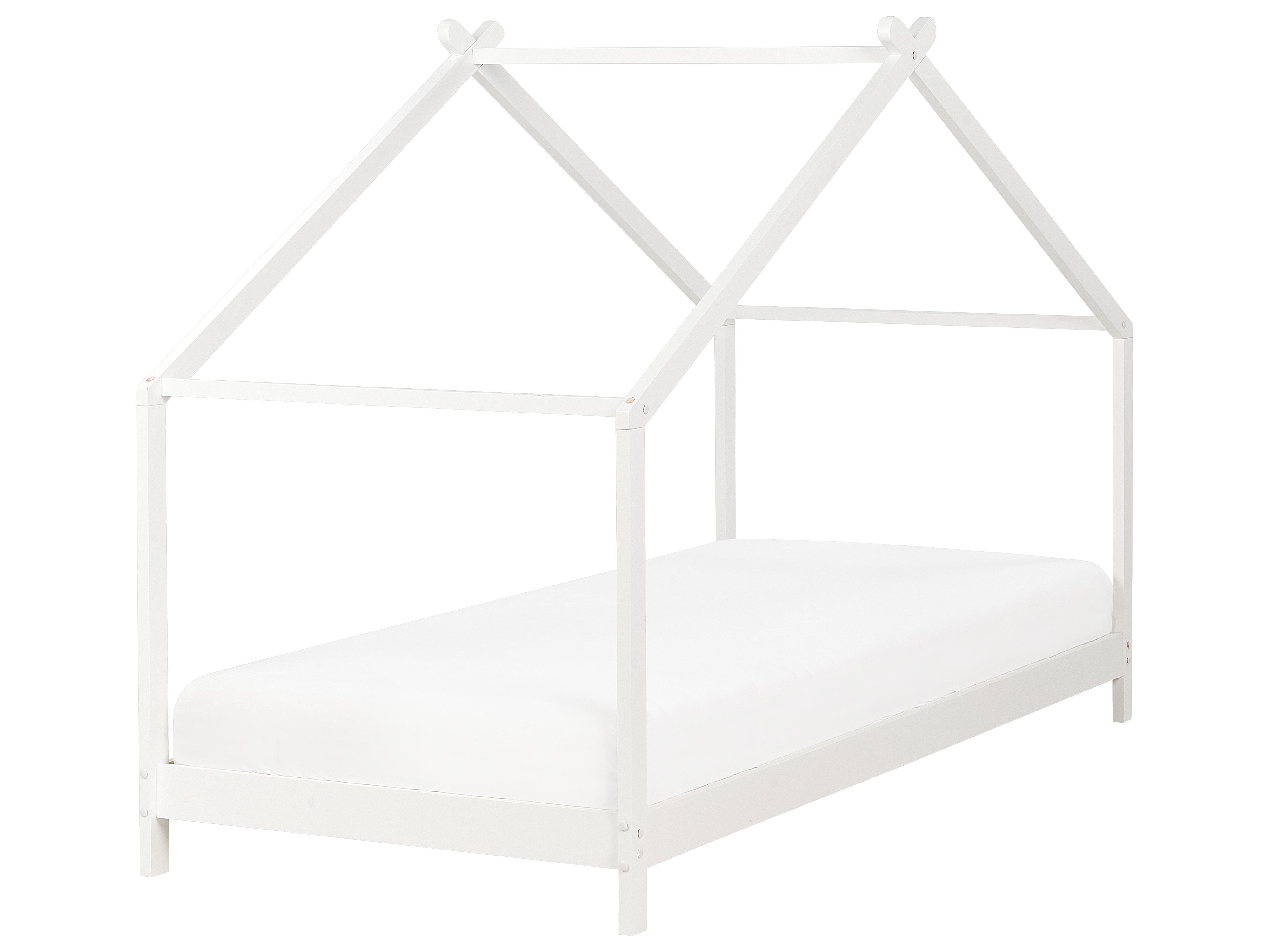 Kinderbed Huis Dennenhout ORLU 90 x 200 cm Wit
