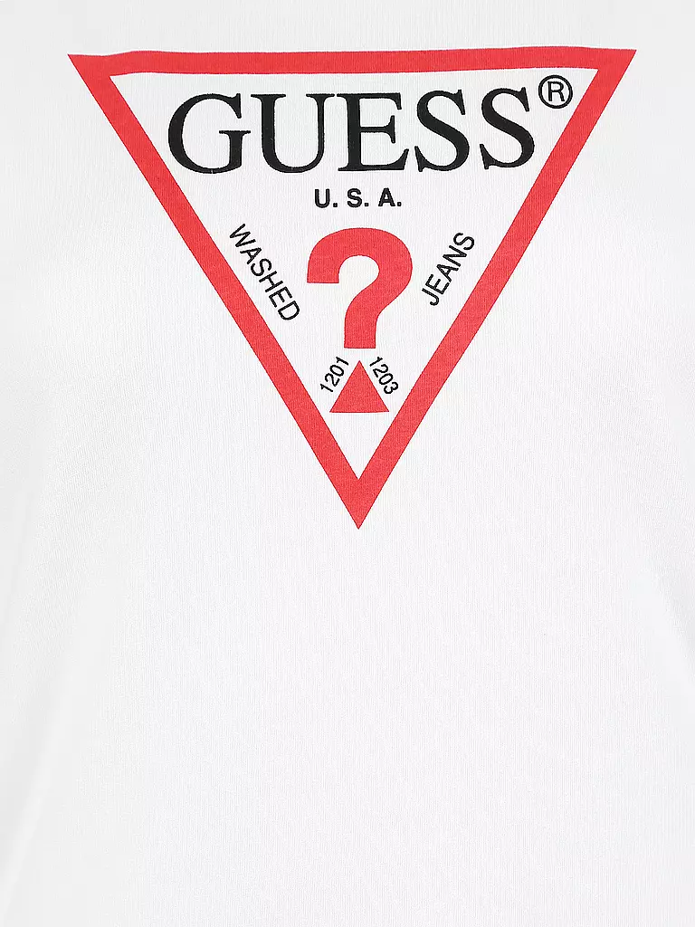 GUESS T-Shirt weiss