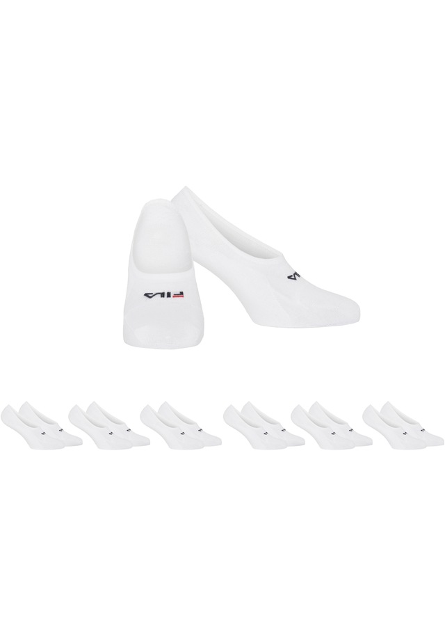Fila Füsslinge »UNISEX GHOST SOCKS« 6 Paar, 6 tlg. mit Logo-Schriftzug, Silikonstreifen an der Ferse für besseren Halt