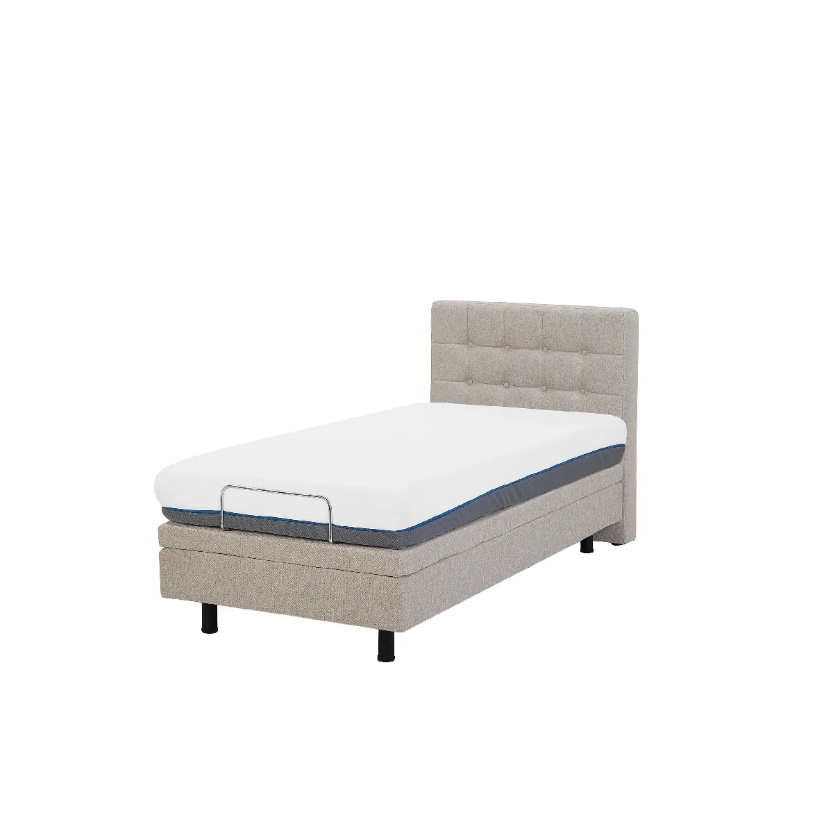 Beliani Lit avec sommier DUKE 90x200 cm - Beige