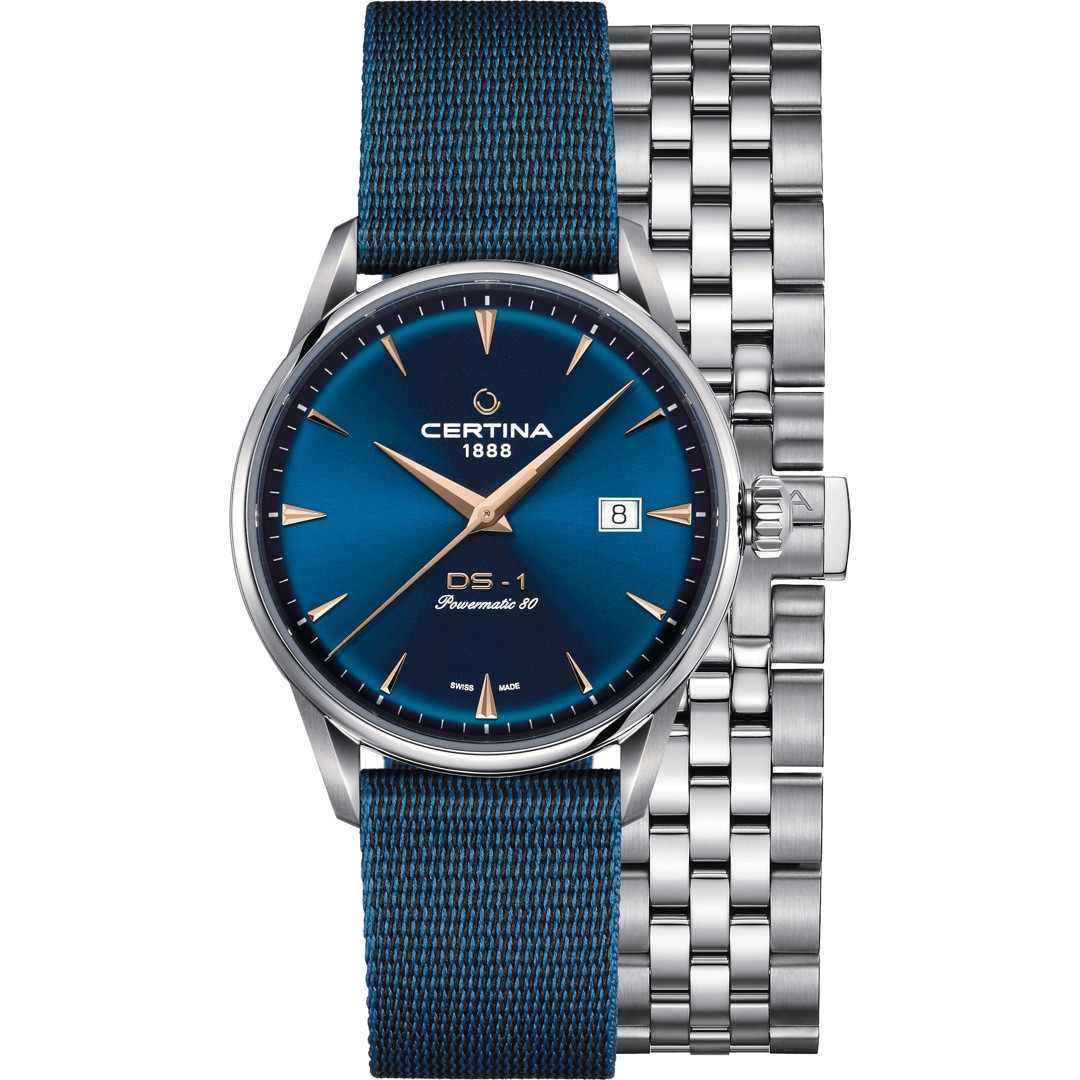 Certina DS-1 Powermatic 80 Set Blau