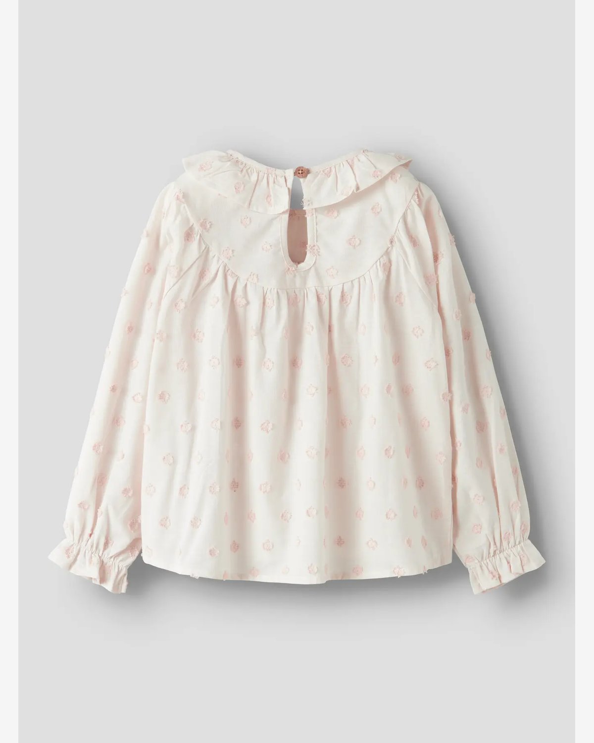 Bluse Barn M/ Volangerkrage – Øko Bomull | Nethe LS Shirt